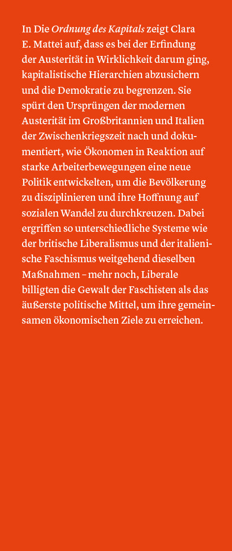 Die Ordnung des Kapitals (E-Book)