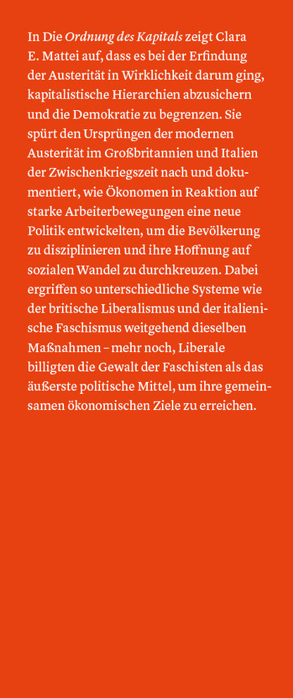 Die Ordnung des Kapitals (E-Book)